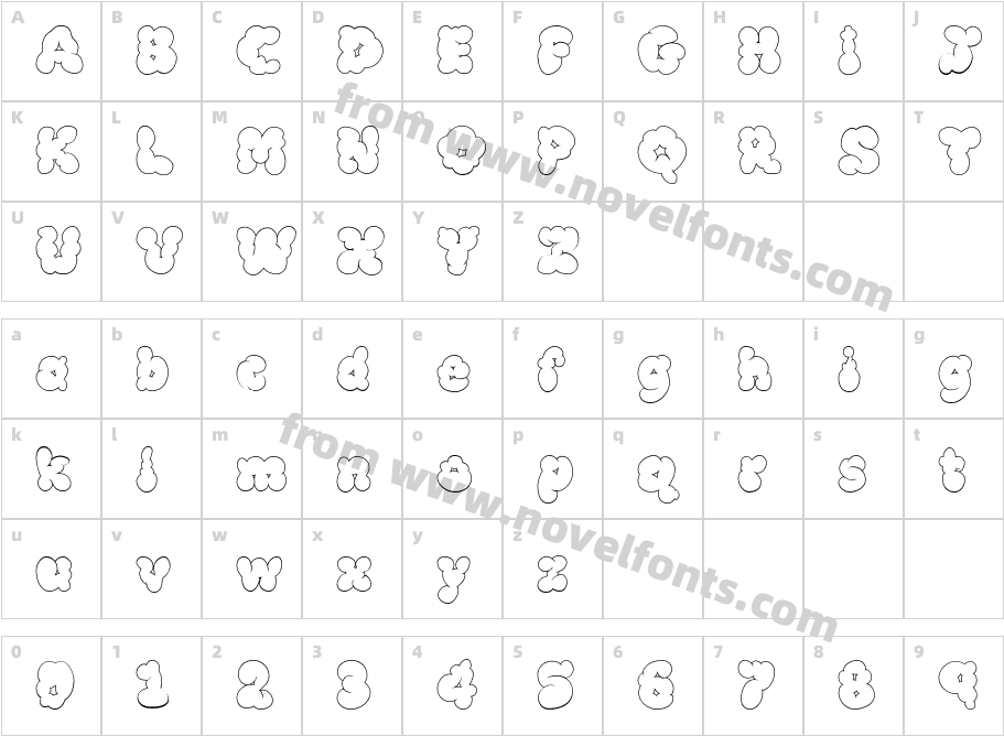 McKloud WhiteCharacter Map