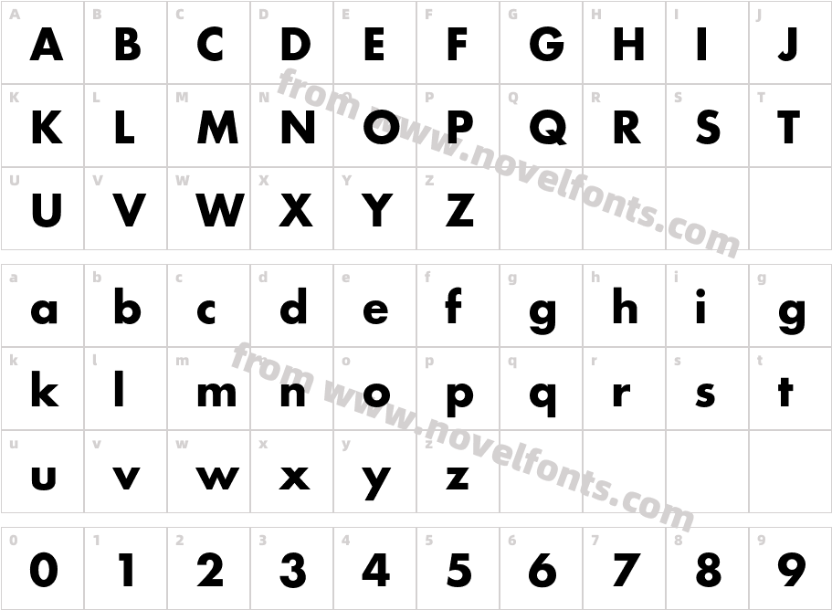 Louis Vuitton BoldCharacter Map