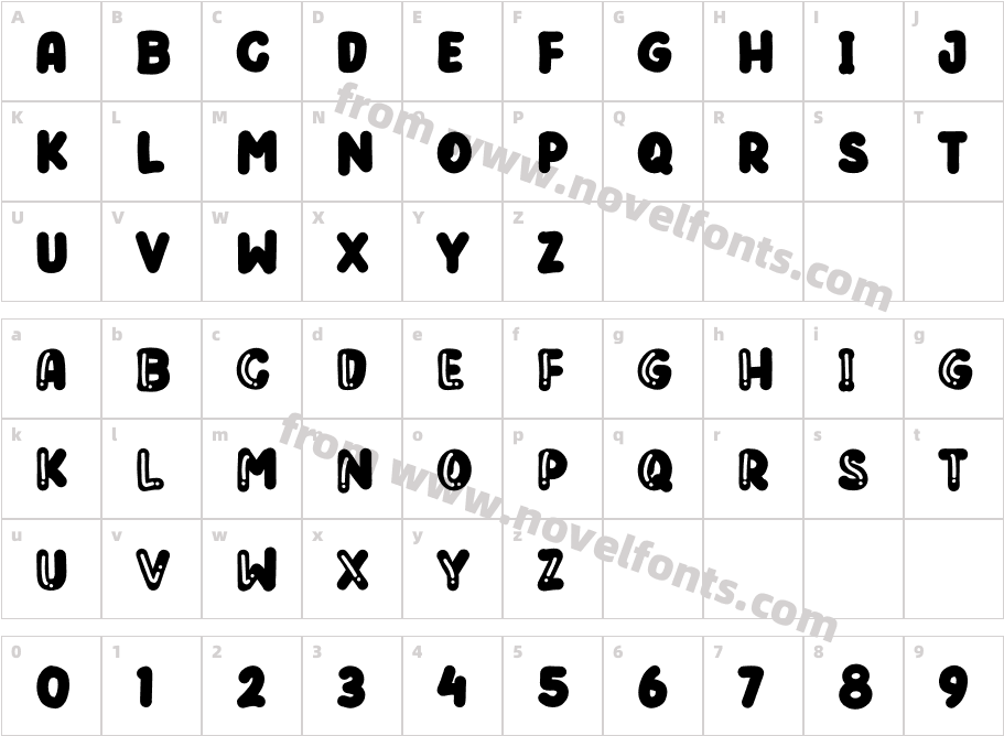Love Dear Personal UseCharacter Map
