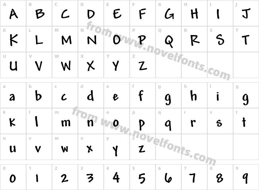 Mead BoldCharacter Map