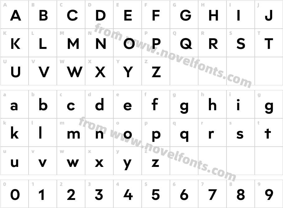 Lto Unicore Tekst BoldCharacter Map