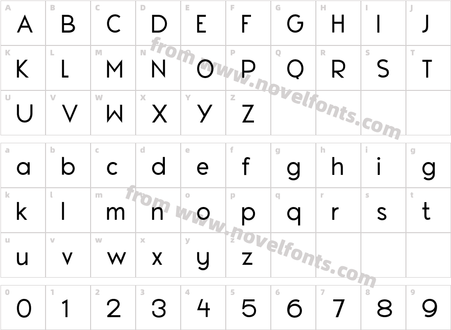 Luciano Display MediumCharacter Map