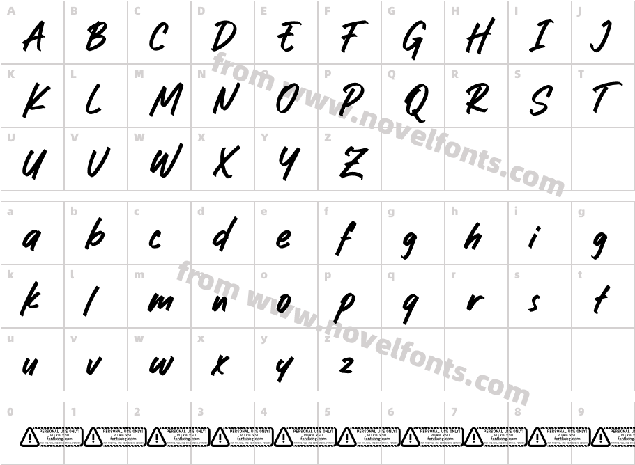 Luckyvibe PERSONAL USE ONLY!Character Map