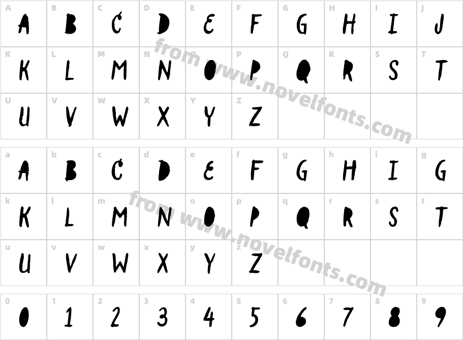 Lullabies Text FillCharacter Map