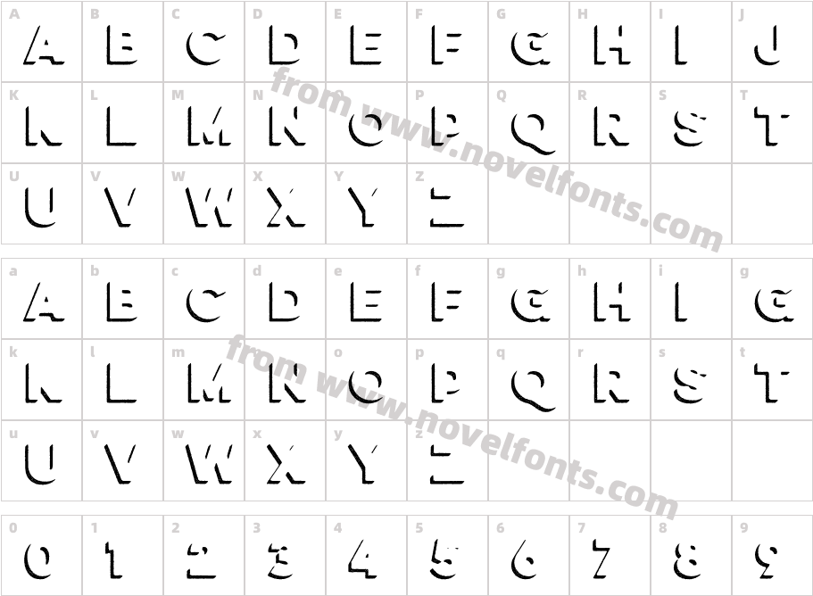 Lulo Three BoldCharacter Map