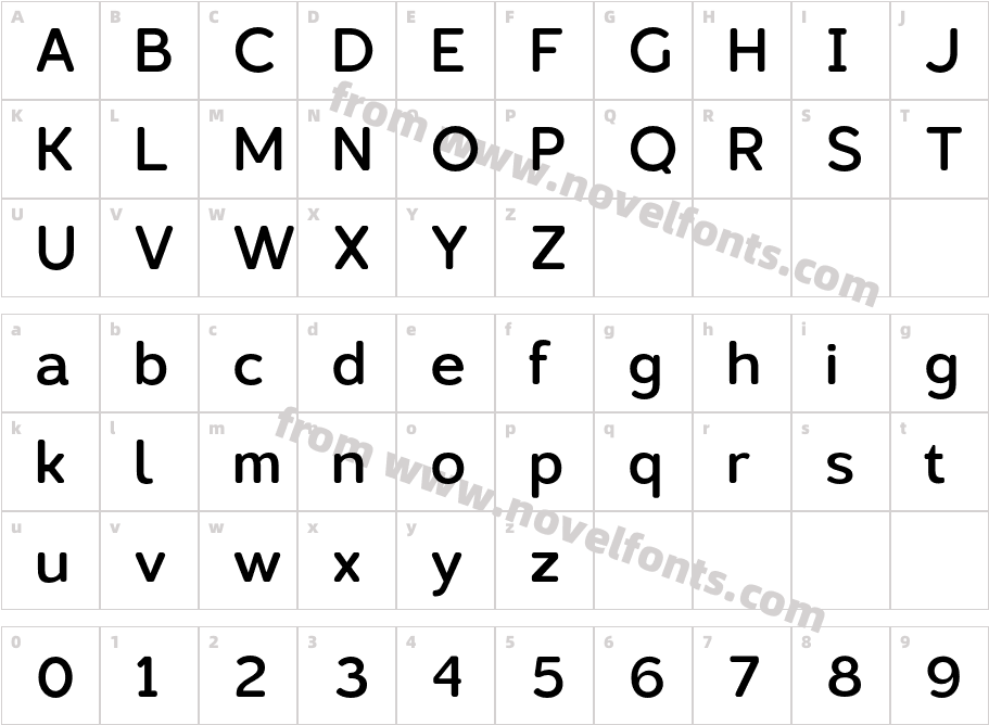 Lusio Soft MediumCharacter Map