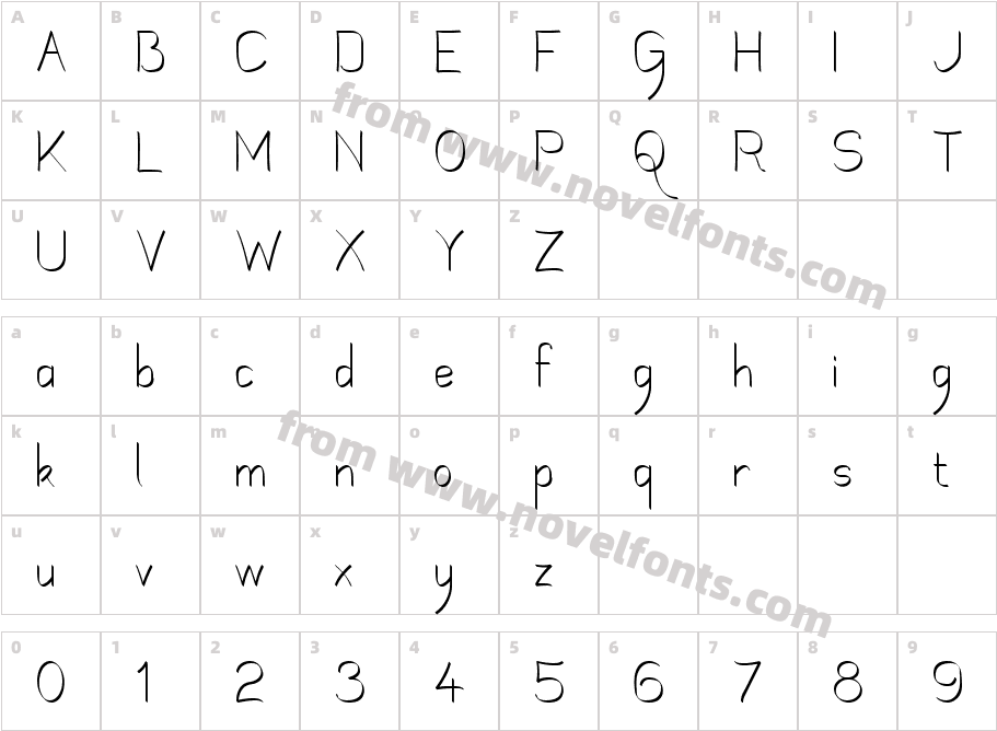 Mechanihan RibbonCharacter Map