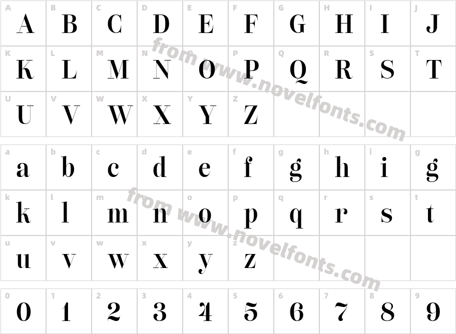 Lust Pro Didone Slim No4Character Map