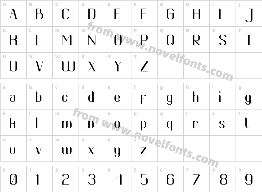 Luvenia Sans SerifCharacter Map