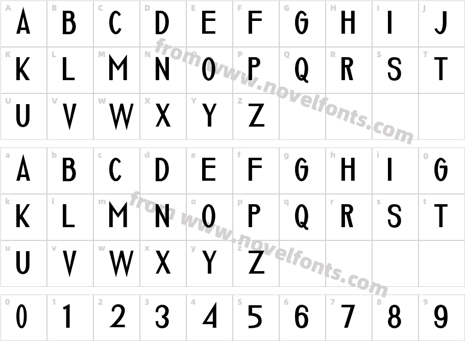 Luxuria SemiboldCharacter Map