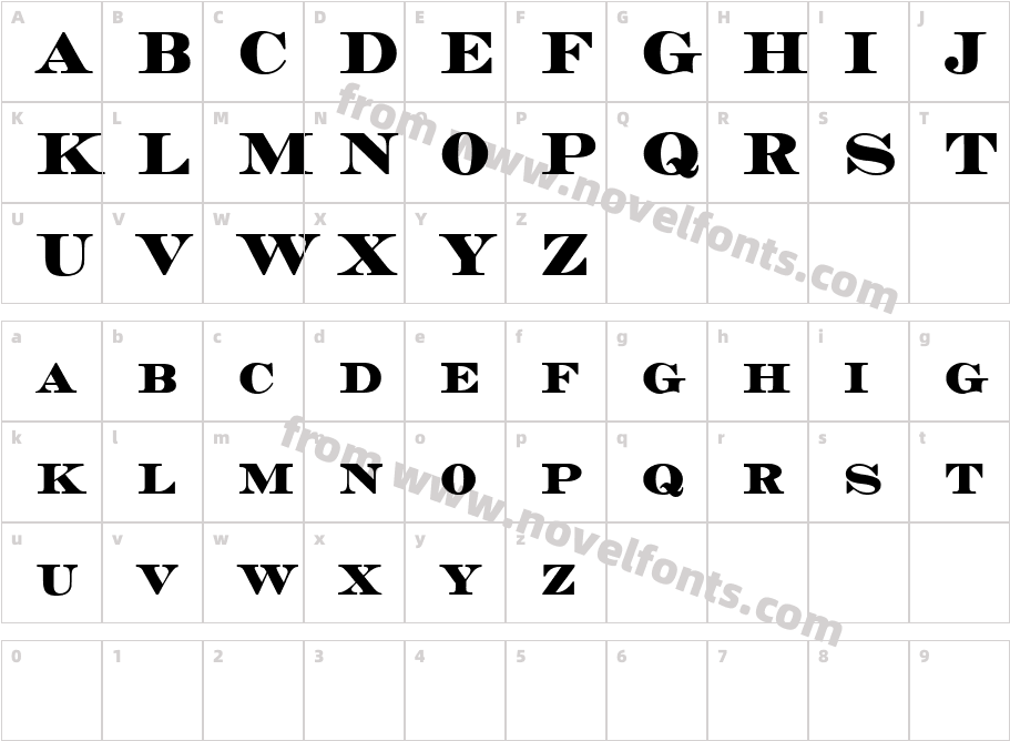 MedocCharacter Map