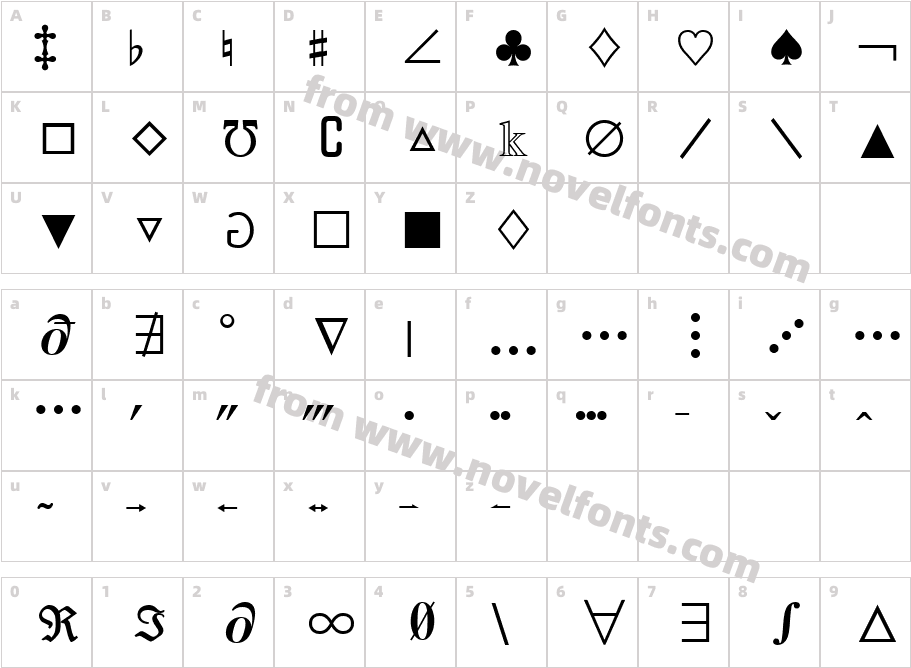 M Ma EtcS RegularCharacter Map