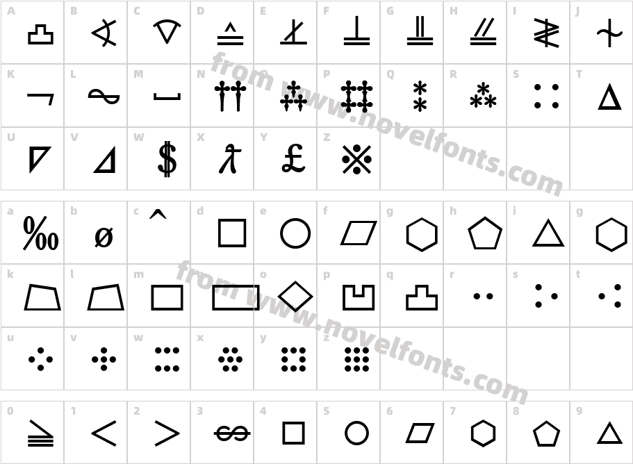 M Ma Extra S BoldCharacter Map