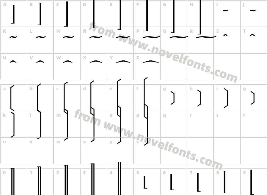 M Ma VariableC BoldCharacter Map