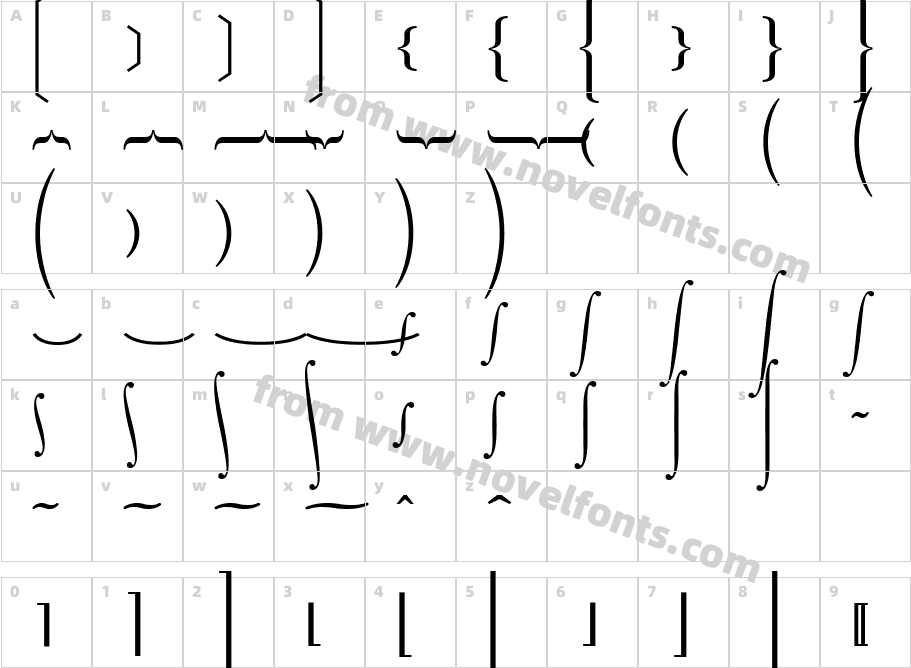 M Ma VariableFS RegularCharacter Map