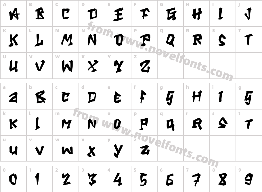 M MabenCharacter Map