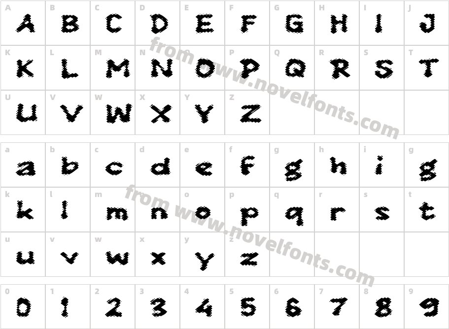 M MawonCharacter Map