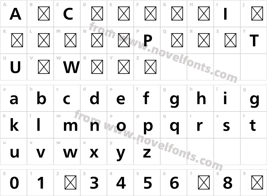 M Xiang He Hei TC BoldCharacter Map