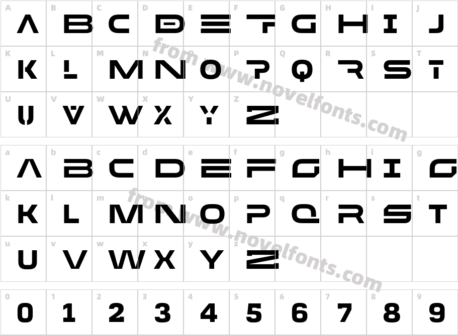 MADE FutureXHEADER BoldCharacter Map