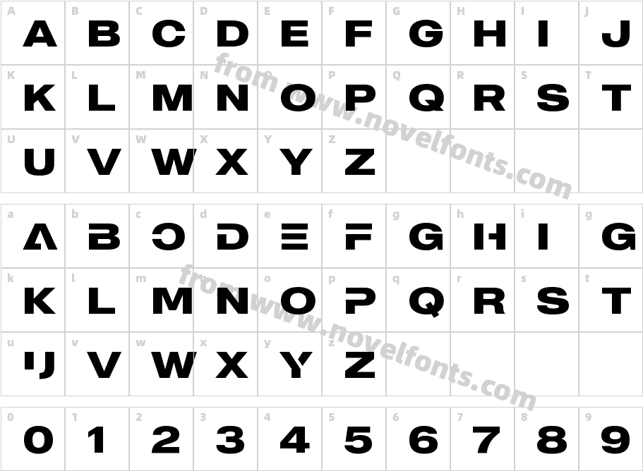 MADE Outer Sans Alt BoldCharacter Map