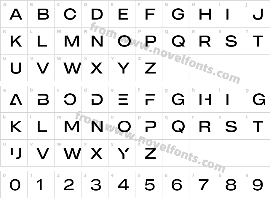 MADE Outer Sans Alt LightCharacter Map