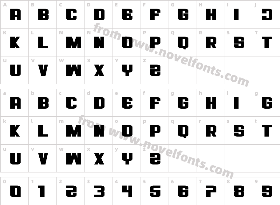 MAHDAYFONT RegularCharacter Map