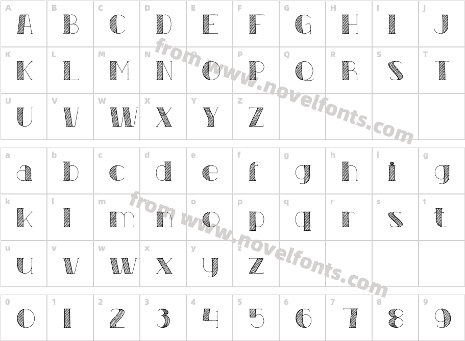 MAHERTA RegularCharacter Map