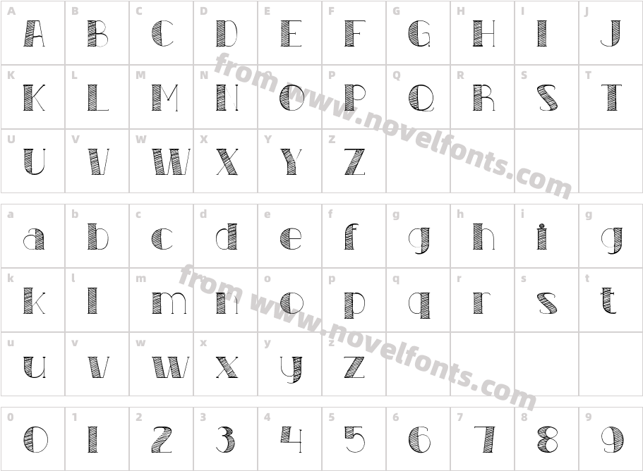 MAHERTA RegularCharacter Map
