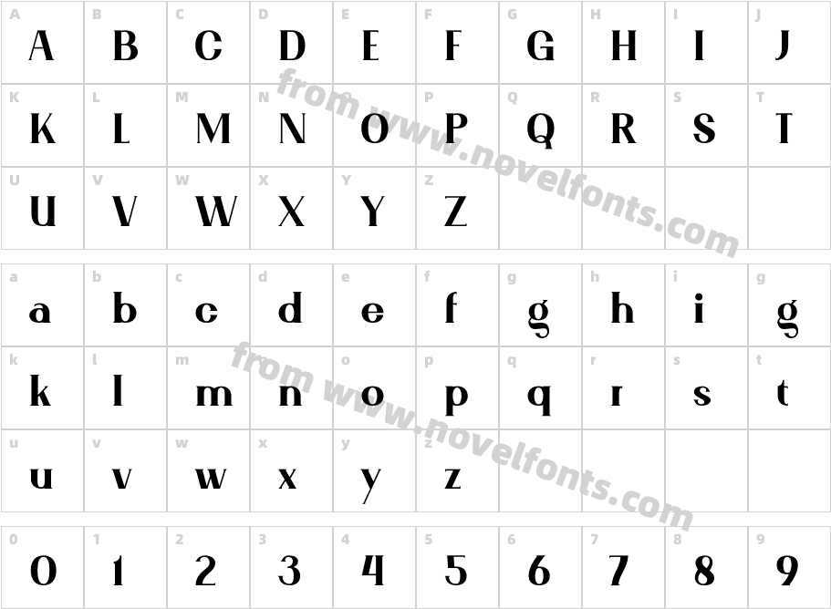MARLONGCharacter Map