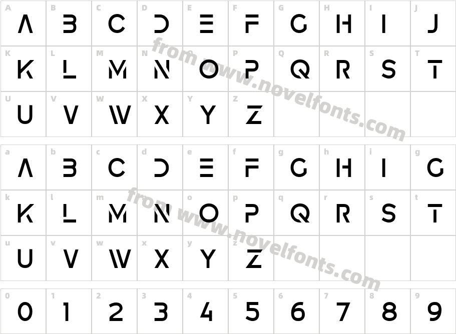 MBF AdvaniumCharacter Map