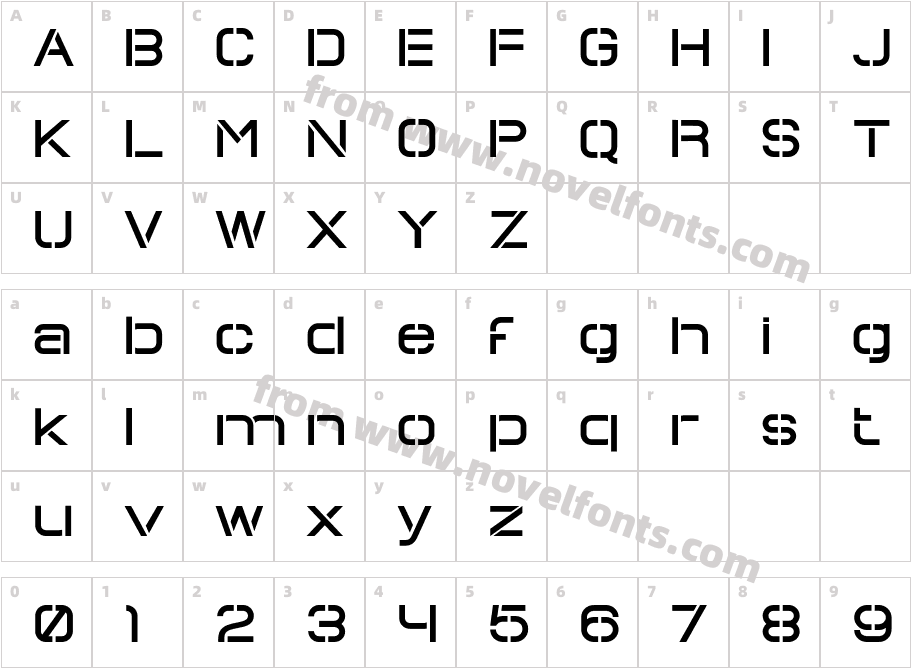 MECHACORESTNCL Med Ext ExpCharacter Map