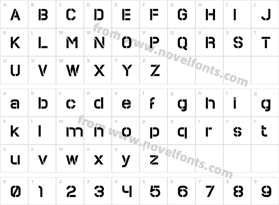 MECHACORESTNCL Sem Bd Sem ExpCharacter Map