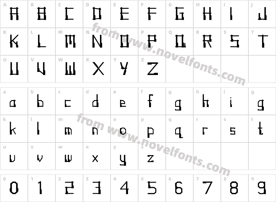 Angklung RegularCharacter Map