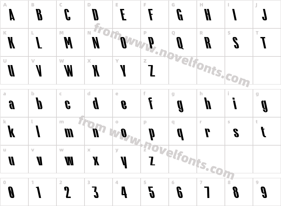 MN Raghford Back SlantCharacter Map