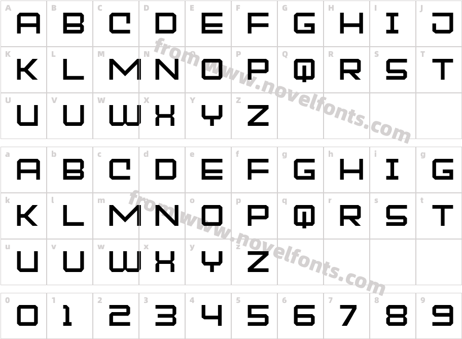 MOCKEJOEFONTCharacter Map