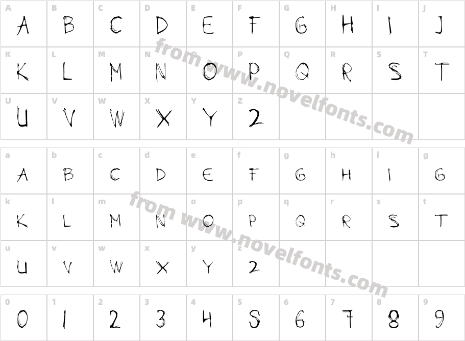 MODAZCharacter Map