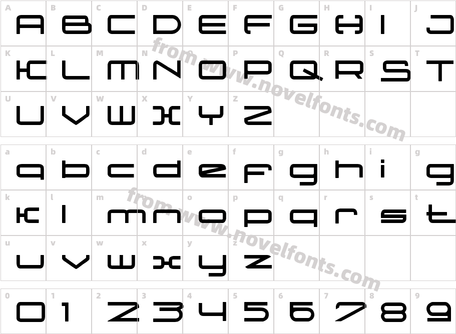 MONOLINECharacter Map