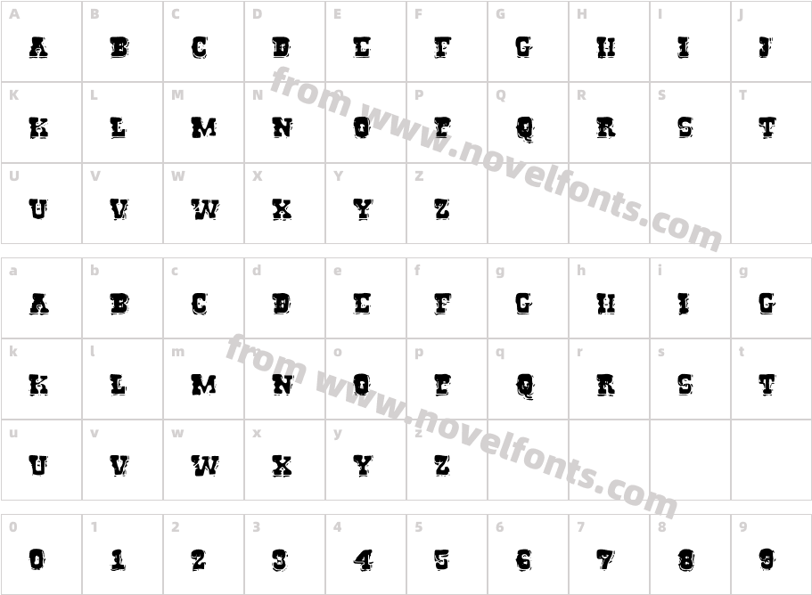 MejikoCharacter Map