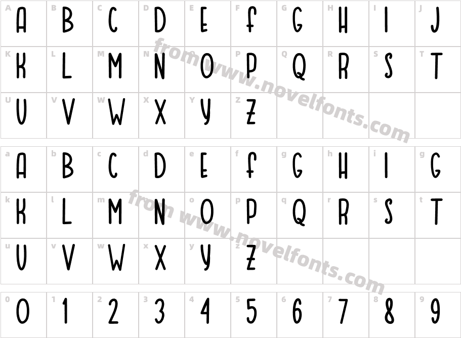 MOQA FLOATCharacter Map