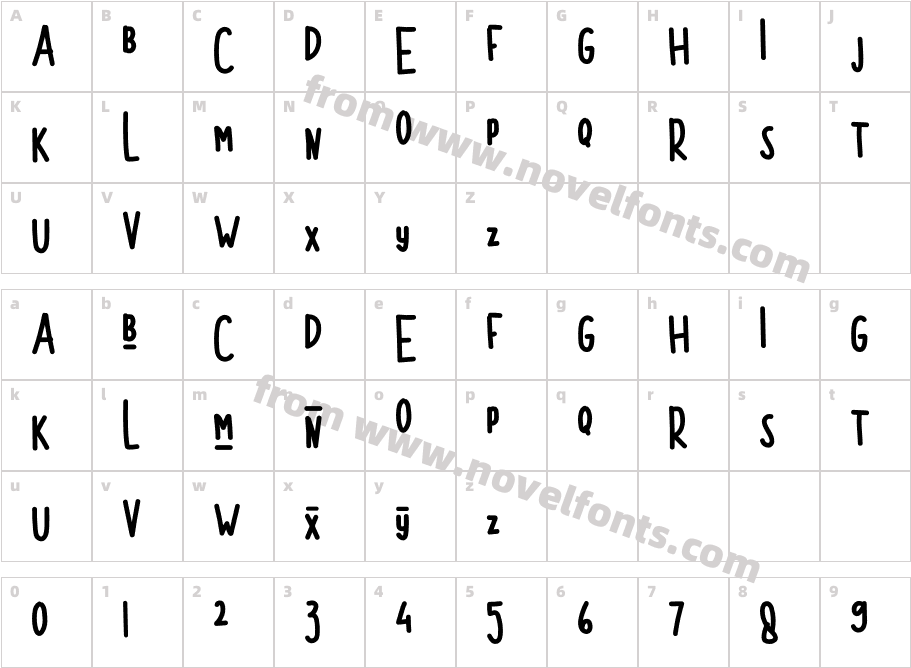 MORGENTACharacter Map