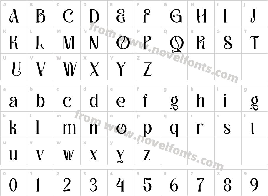 MORGIAHCharacter Map