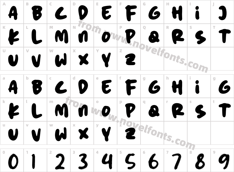 MORN FROGYCharacter Map