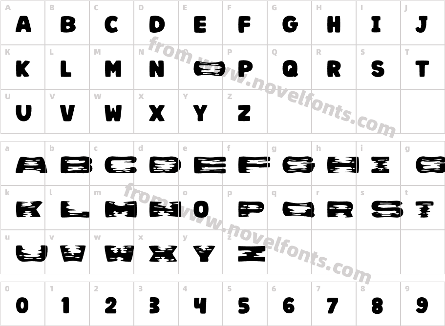 MOZA RegularCharacter Map