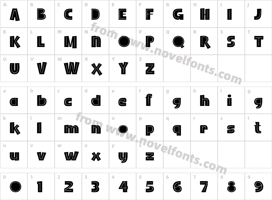 MUIKO RegularCharacter Map