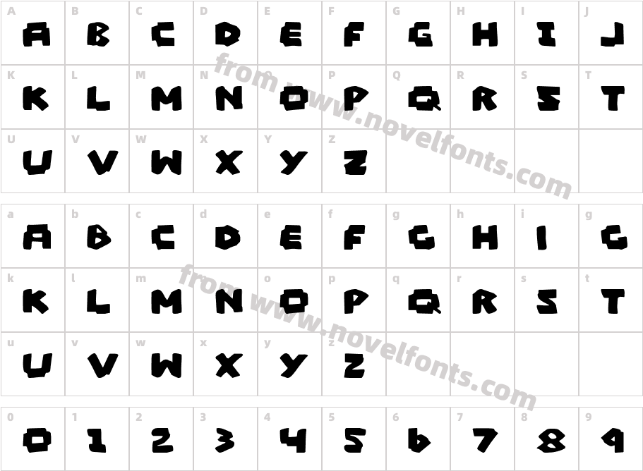 Mad MarkerCharacter Map