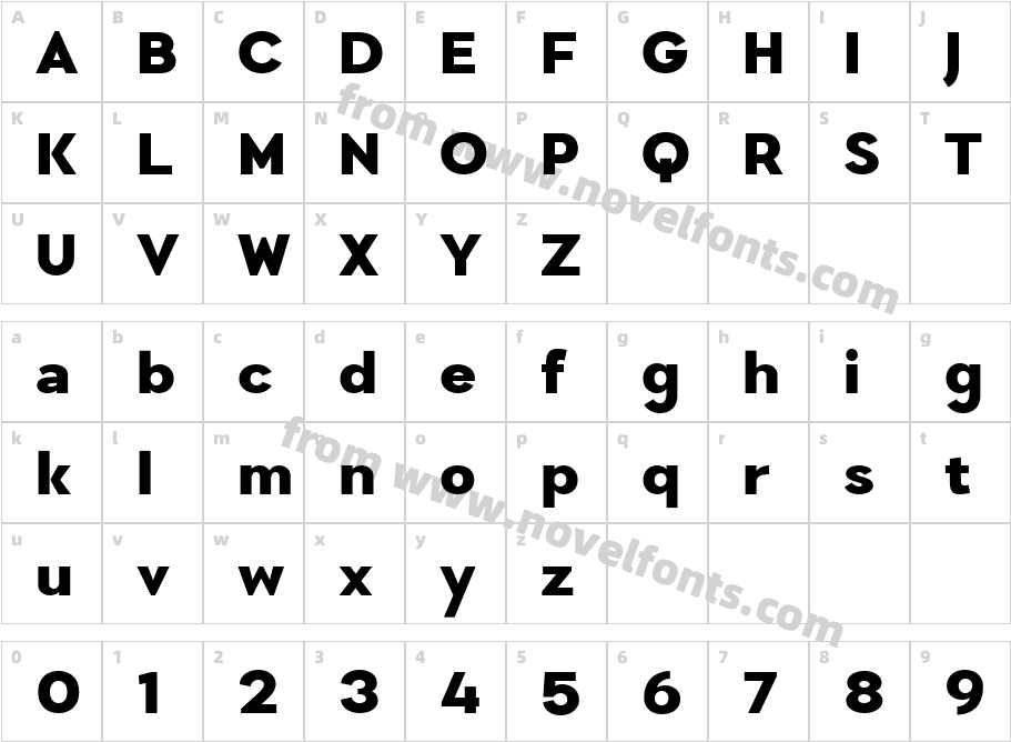 Madani Extra BoldCharacter Map