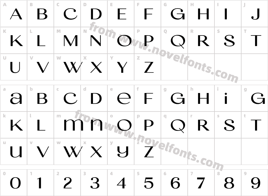 Madre Rose BoldCharacter Map