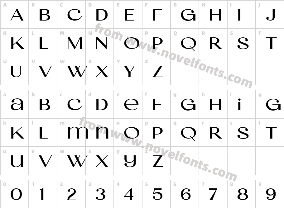 Madre Rose BoldCharacter Map