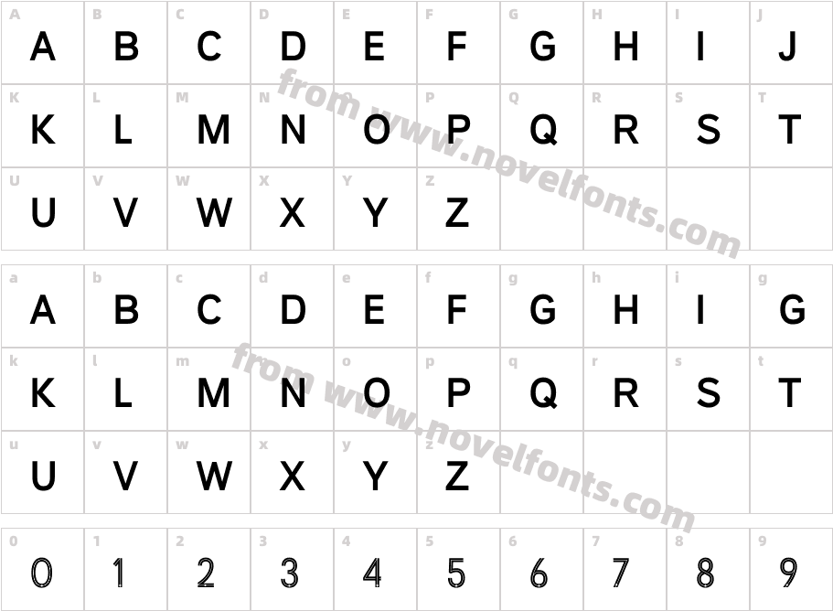 Maestro 01Character Map