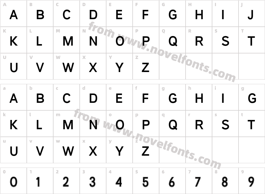 Maestro 03Character Map